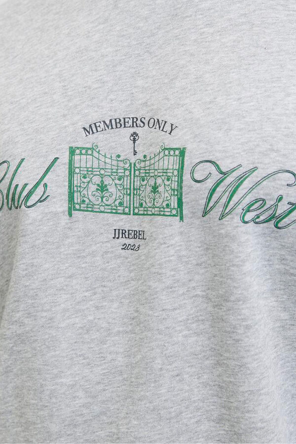 JJ REBEL Sudadera estampado frontal gris