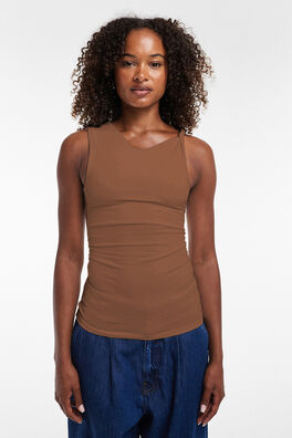 Top cuello redondo