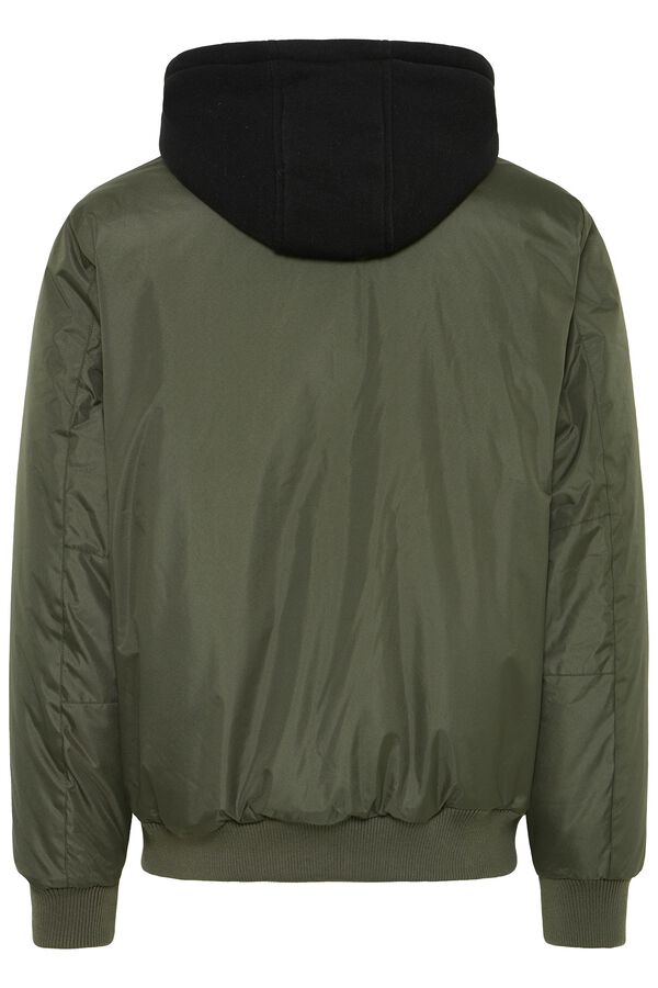 Blend Hooded bomber jacket beige