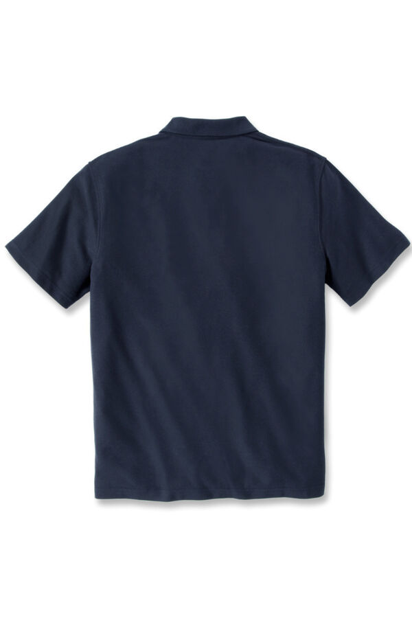 Carhartt Plain pocket polo shirt blue