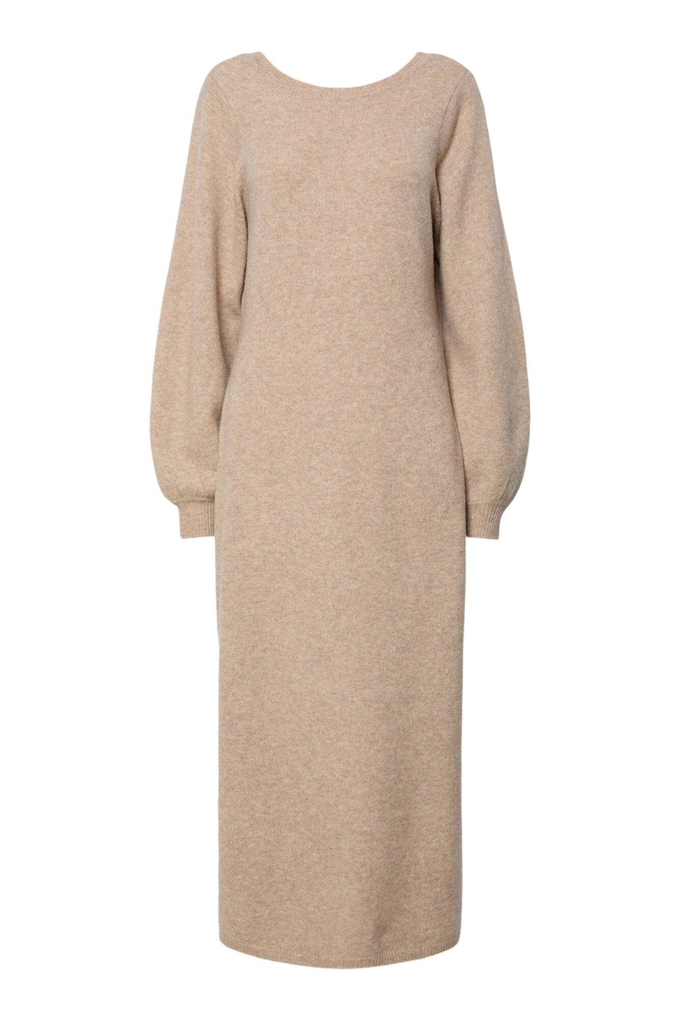 Pieces Vestido largo punto escote