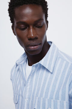Springfield Camisa oxford rayas y bolsillos