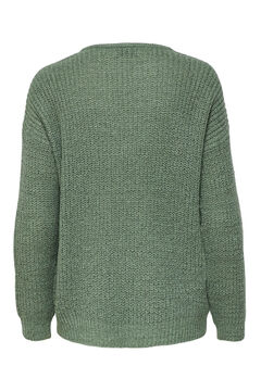 Springfield V-neck knit jumper green