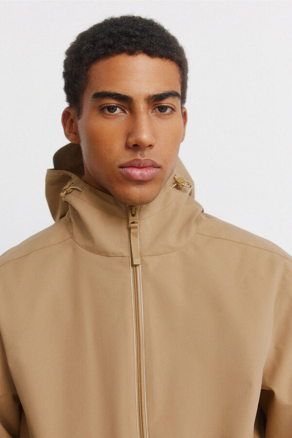 Springfield Parka t&eacute;cnica beige