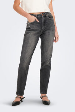 Springfield Jeans Mom fit gris medio