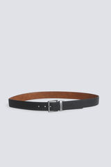 Springfield Ceinture r&eacute;versible micro-perfor&eacute;e noir