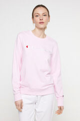 Springfield Sweatshirt Box-Neck-Kragen für Damen lila
