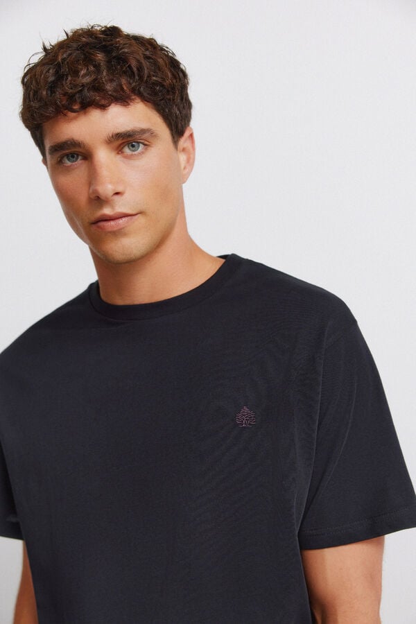 T-shirt básica com logo Springfield | T-shirts de homem | SPF