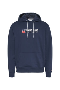 Springfield Hoodie Logo Tommy Jeans marineblau