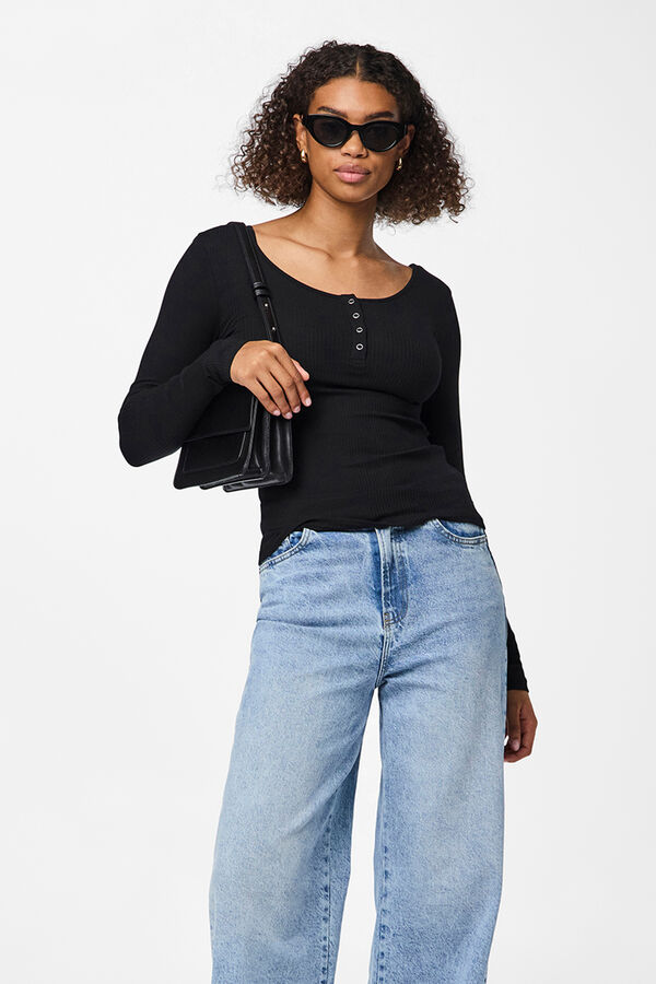 Pieces Top de canal&eacute; negro