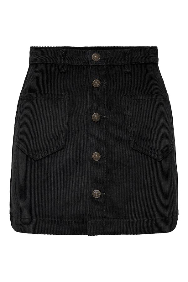 Only Kurzer Cordrock Schwarz