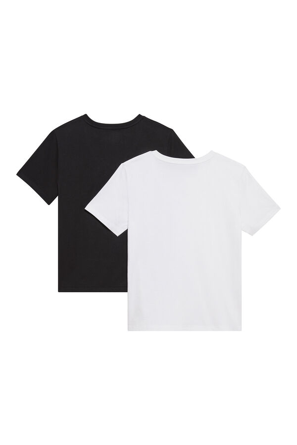 Calvin Klein Pack 2 camisetas cuello pico CK. negro