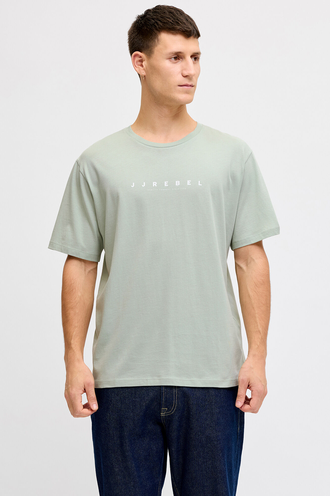 JJ REBEL Camiseta b&aacute;sica de manga curta com logo