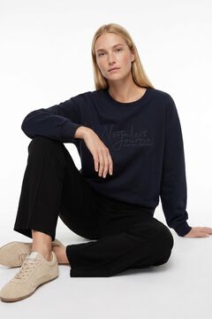 Tiffosi Sweatshirt de gola redonda azul