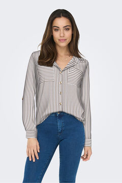 Only Striped front pockets shirt