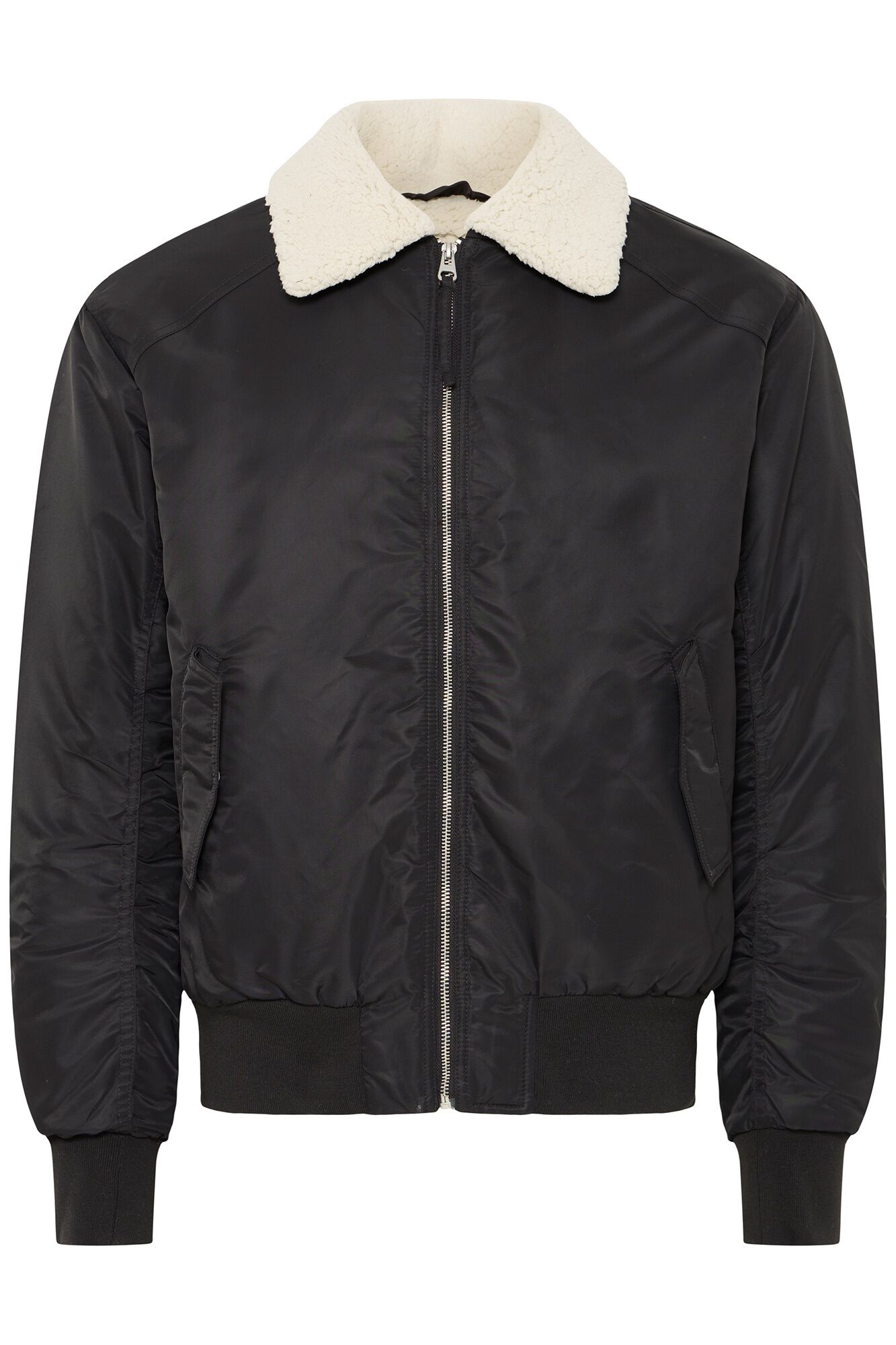 Blend Cazadora bomber con cuello de borreguillo