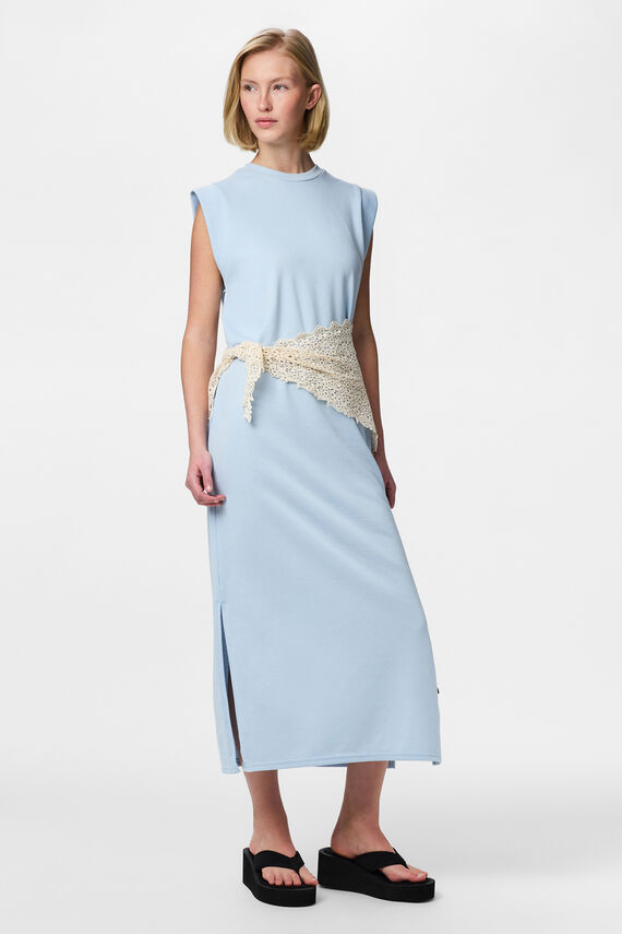 Vestido largo de algodón