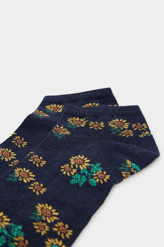 Springfield Socken Sonnenblumen blau