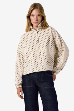 Noisy May High neck fleece sweatshirt