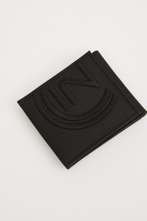 Inside Carteira Nylon Bordada preto