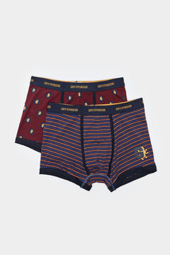 Springfield Pack 2 boxers Harry Potter casa Gryffindor granate