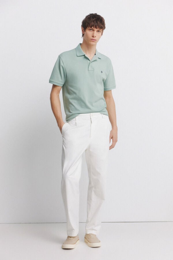 Springfield Basic regular fit polo shirt SPRINGFIELD green