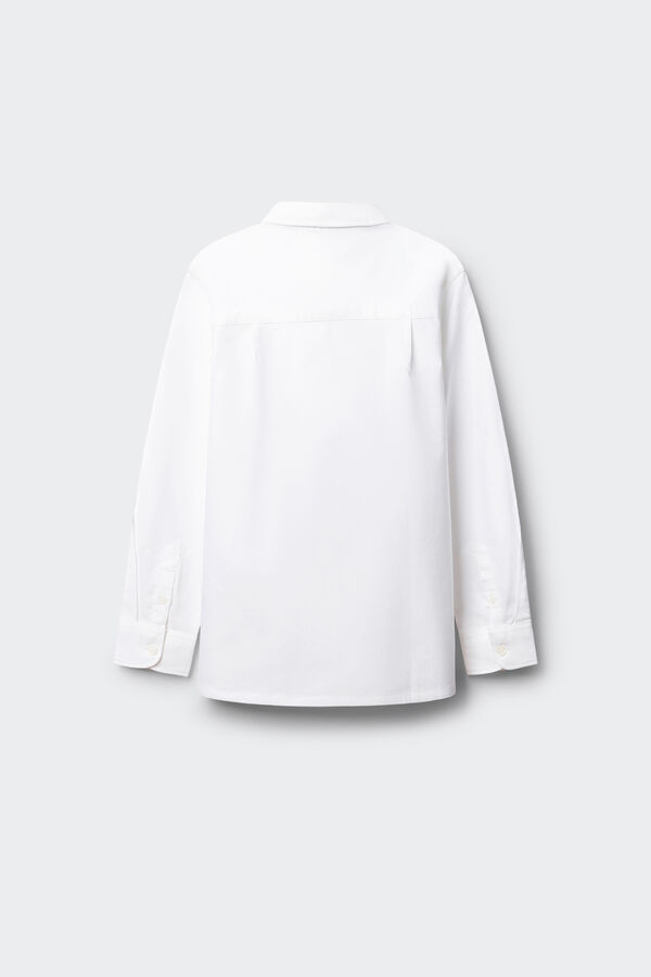 Springfield Kids Dečija Oxford ko&scaron;ulja sa polo kragnom Bela