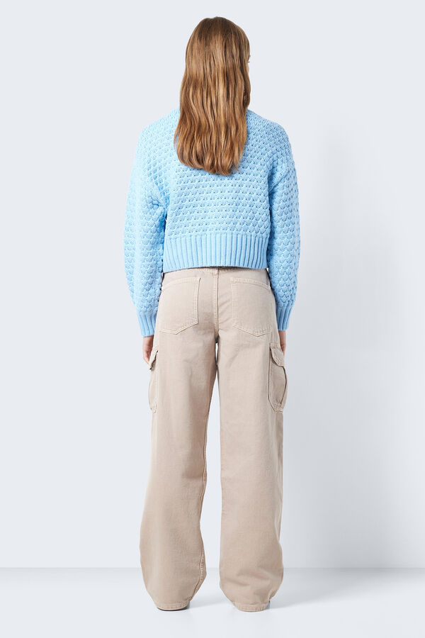 Springfield Open-knit mock neck jumper bluish