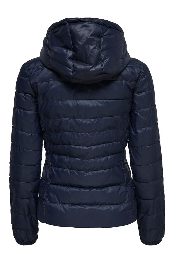 Springfield Quilted hooded puffer jacket plava