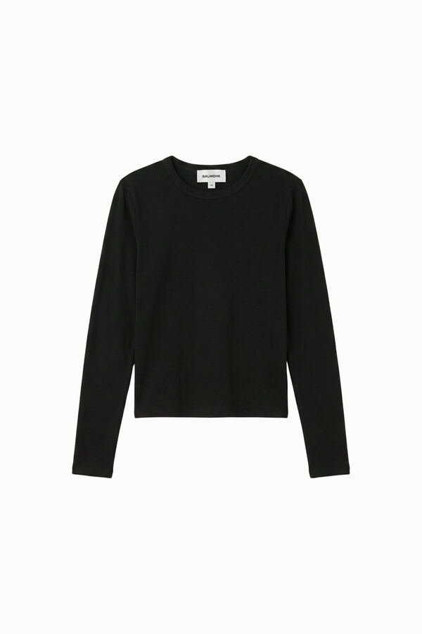 Balmohk Knit polo neck jumper black