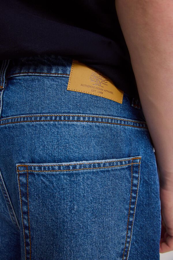 Springfield Denim baggy fit Bermuda shorts blue