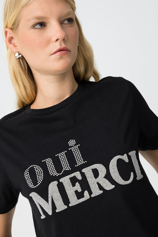 Tiffosi T-shirt com Aplica&ccedil;&otilde;es preto