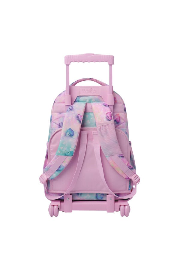 Totto Mochila Renglones Glitter rosa