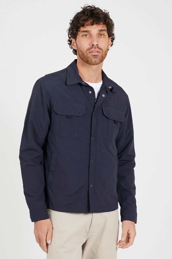 Brave Soul Sobrecamisa con cremallera azul