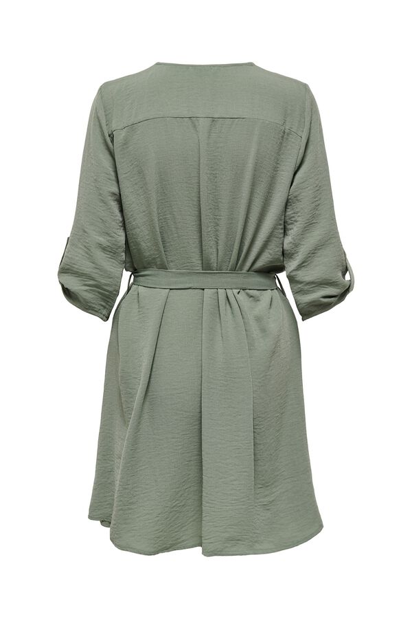 JDY 3/4 sleeve short dress grey