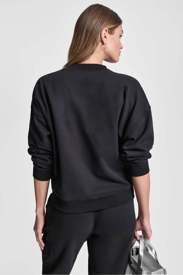 DKNY Hoodless sweatshirt black