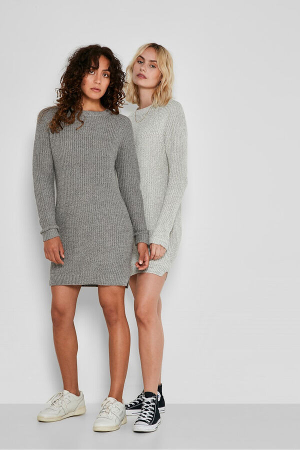 Noisy May Kurzes Strick-  Grau