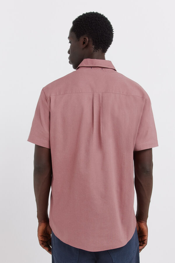 Springfield Linen short sleeve shirt red