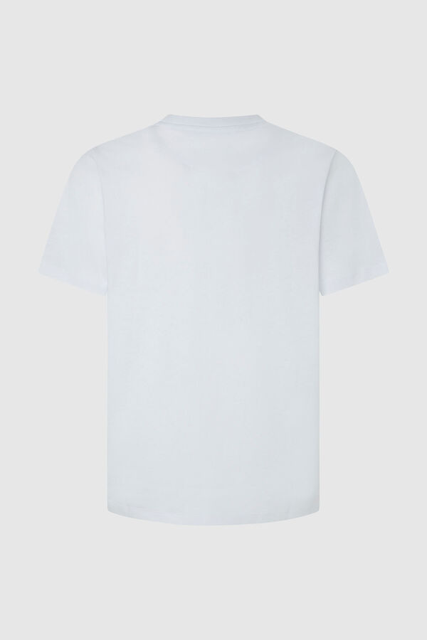 Springfield T-shirt Regular com Logo Varsity branco