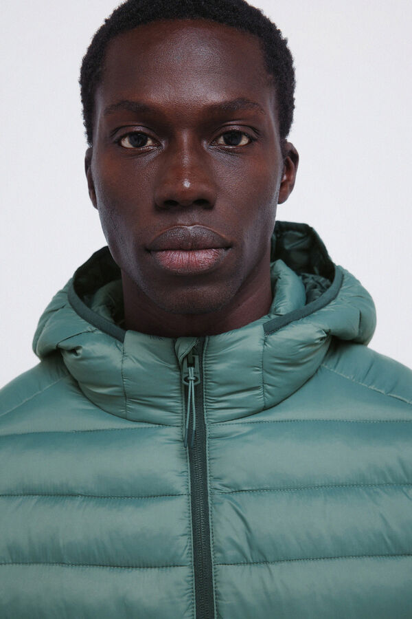 Springfield Chaqueta acolchada capucha verde