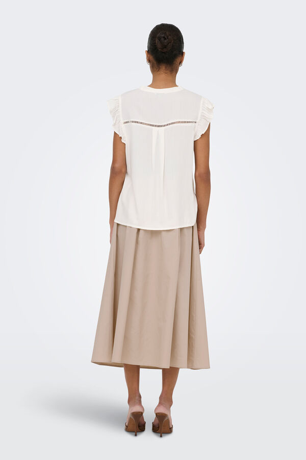 Only Sleeveless blouse blanc
