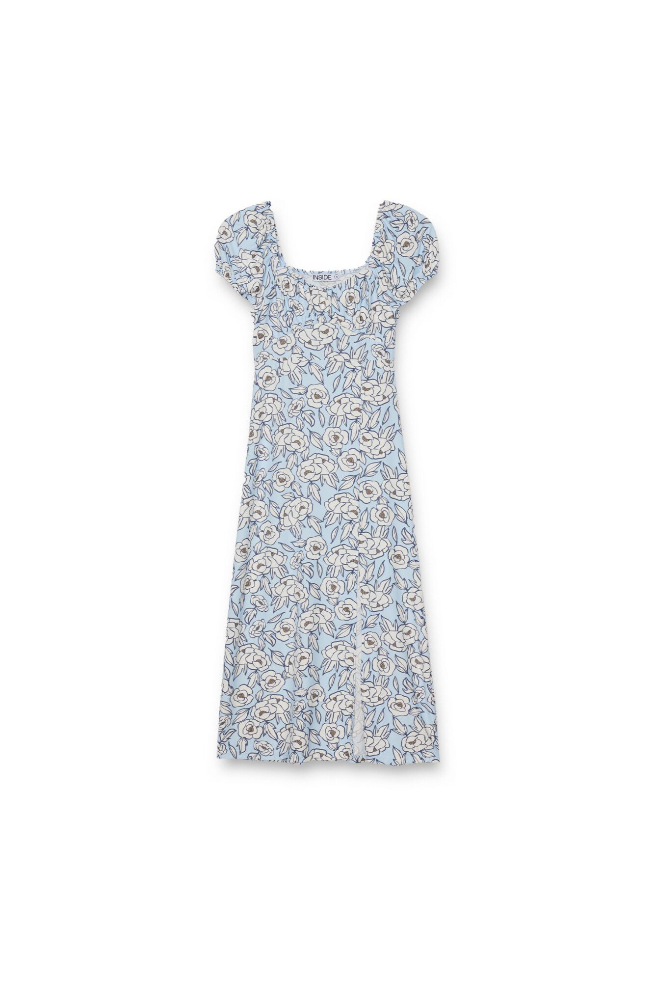 Inside Vestido midi com abertura