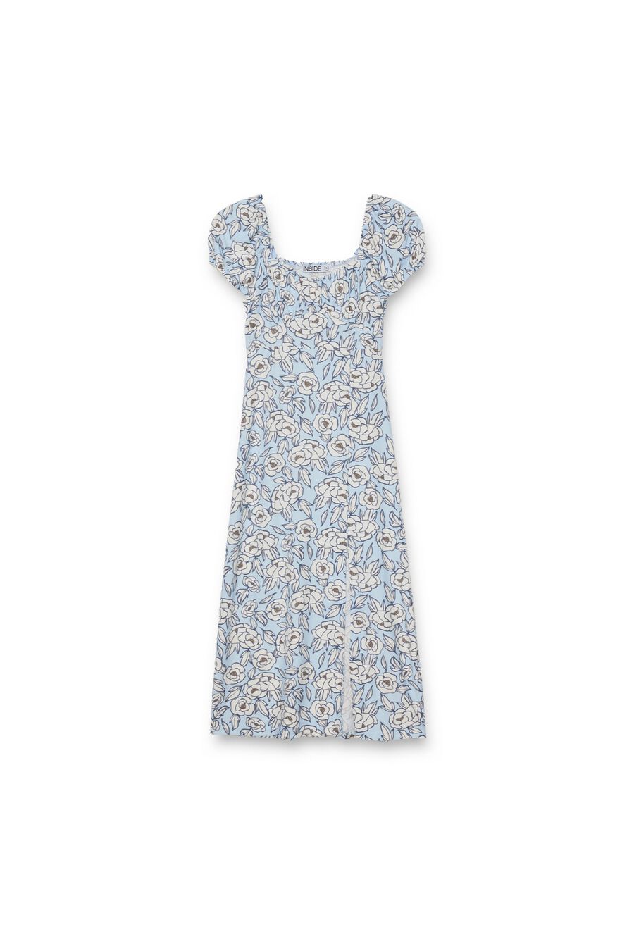 Vestido midi con abertura