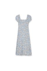 Inside Midi dress with slit blue