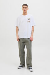 Jack & Jones Camiseta back print blanco