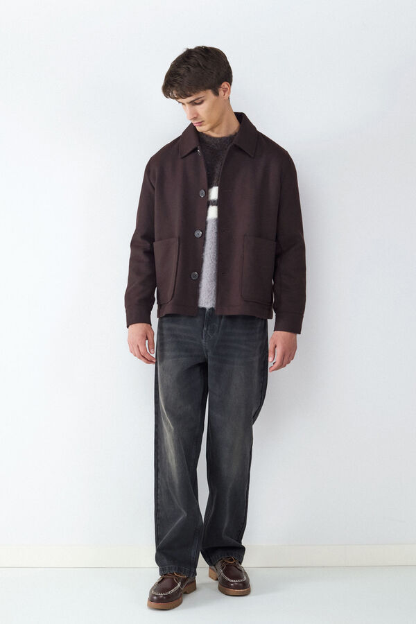 Balmohk Jacket with pockets nude