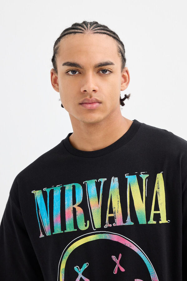 Inside T-shirt Nirvana preto