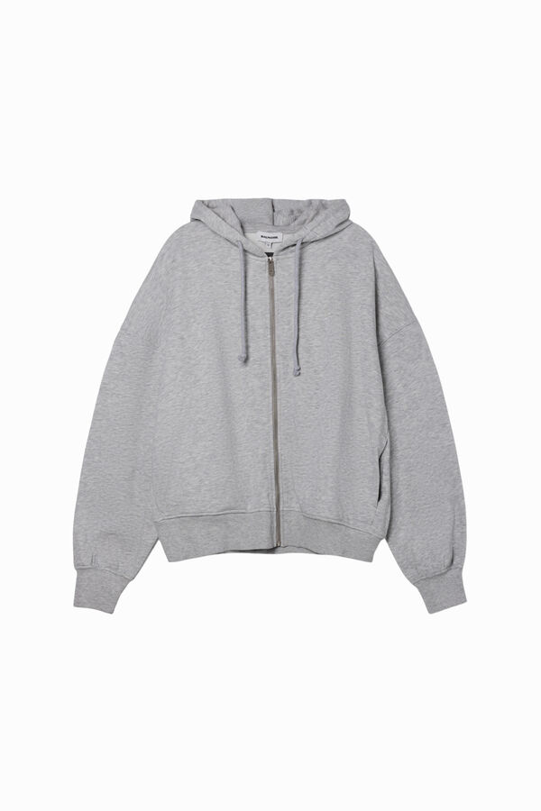Balmohk Oversize hooded sweatshirt grey