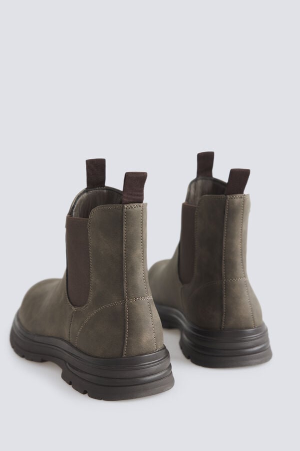 Springfield Elasticated Chelsea ankle boot brown