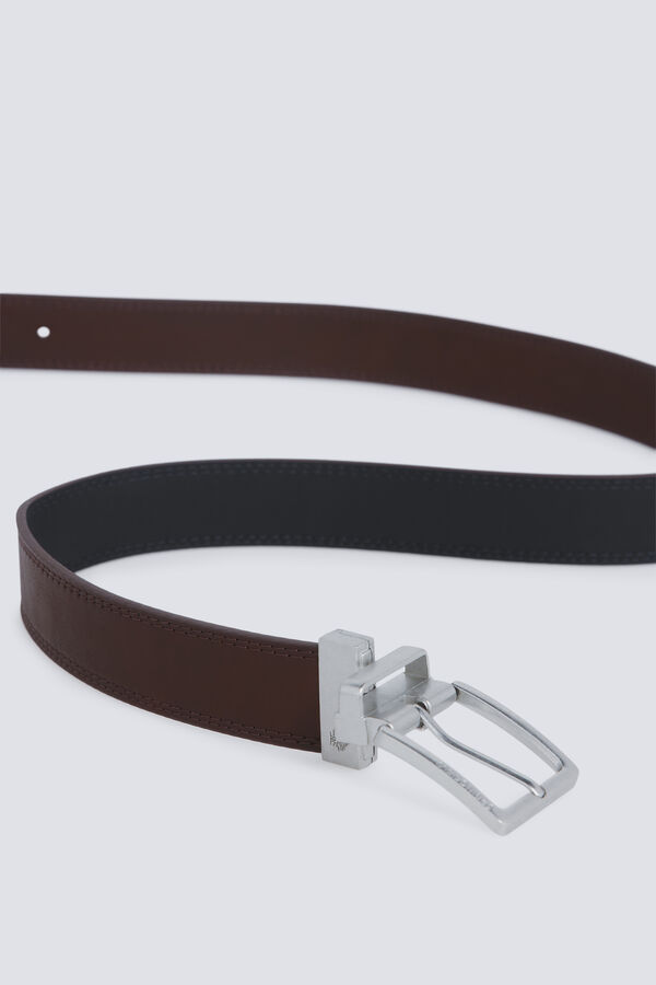 Springfield Reversible faux leather belt nude